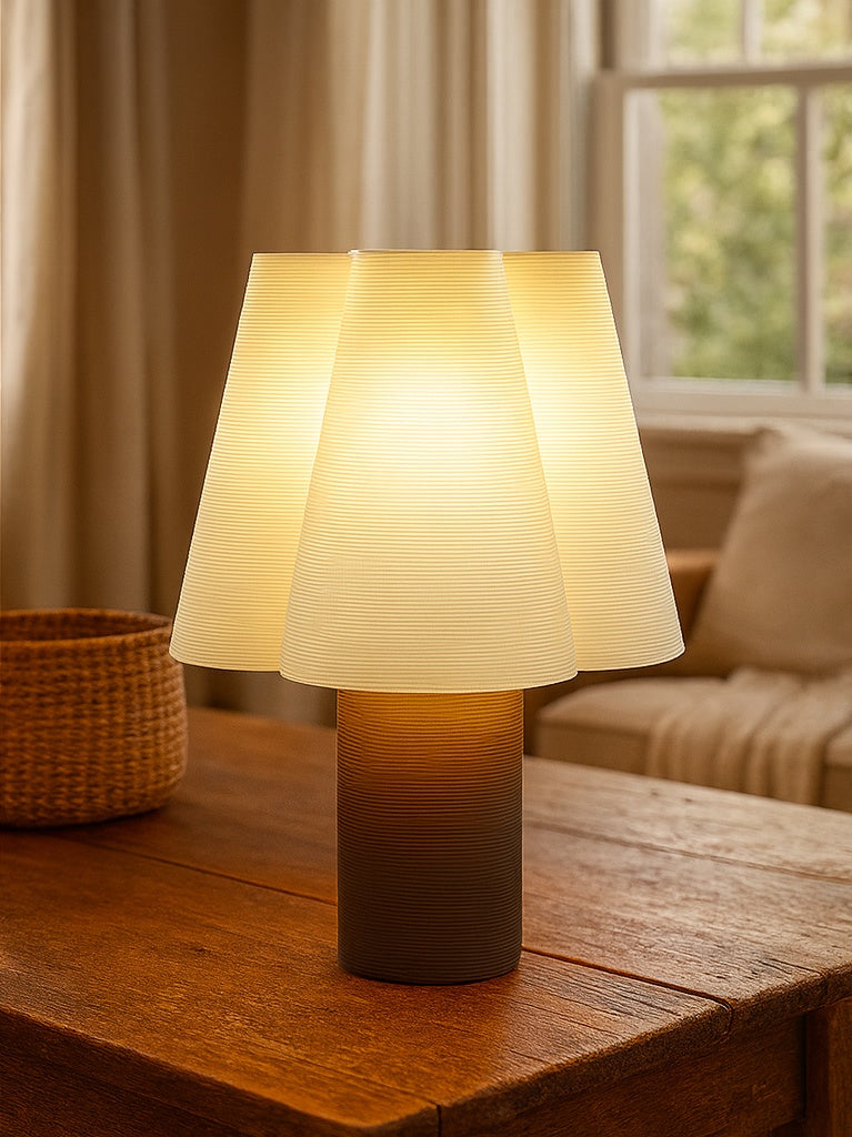 The Norwyn | Sculptural Art Lamp & 3D Printed Modern Masterpiece (13" Tall)