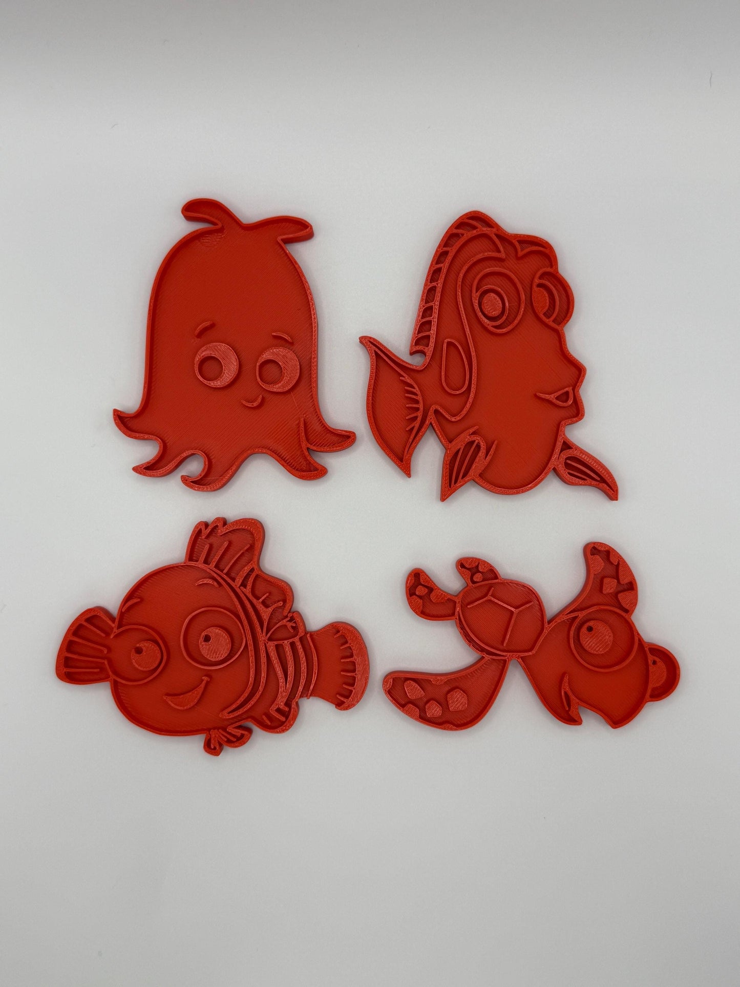 Finding Nemo Cookie Cutters - Disney Pixar Themed Baking - 3D Printed Cookie Stamps