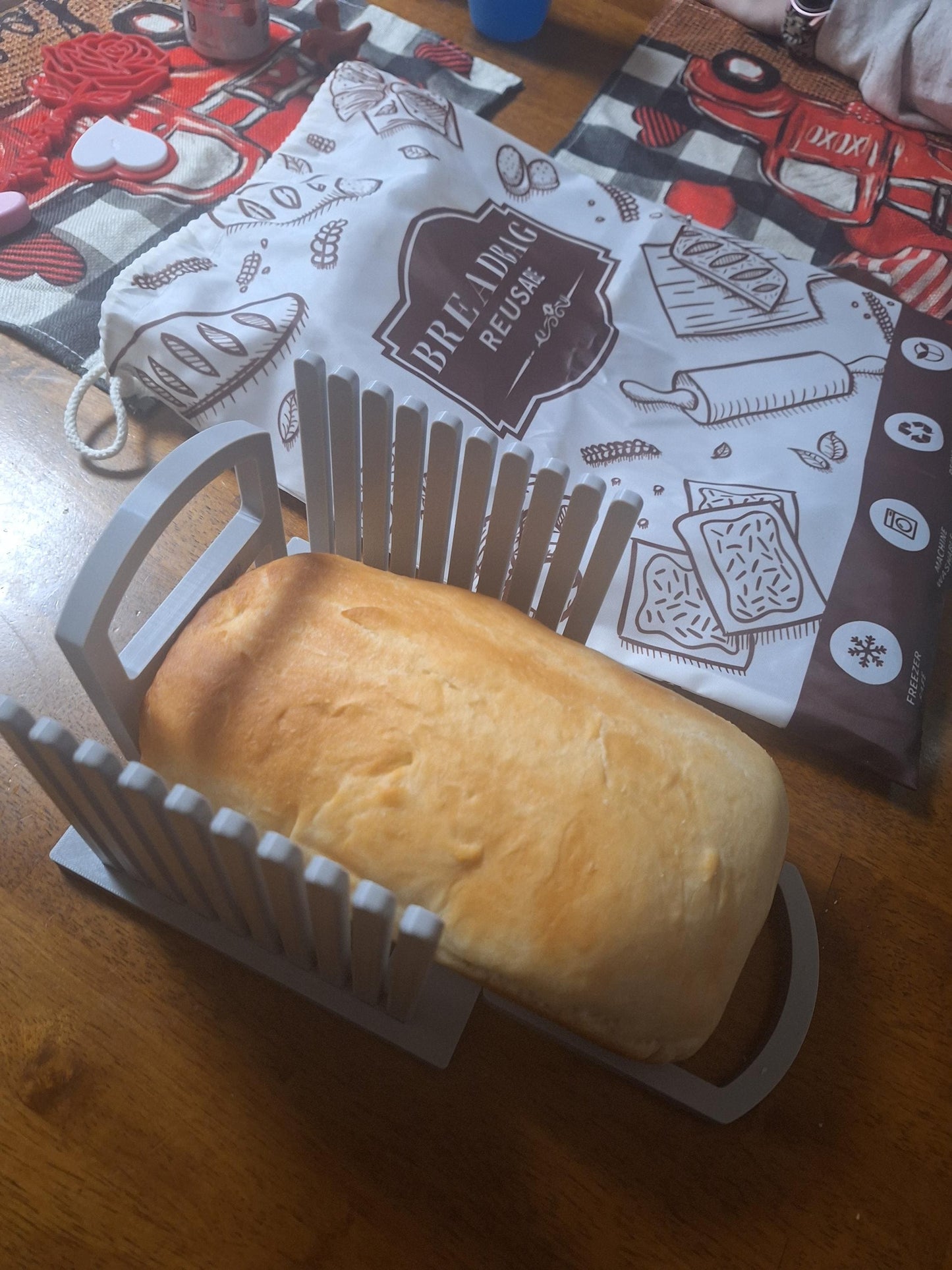 Adjustable Bread Slicer Guide – Even Slices Every Time | Reusable Bread Cutting Tool | Compact & Easy to Store