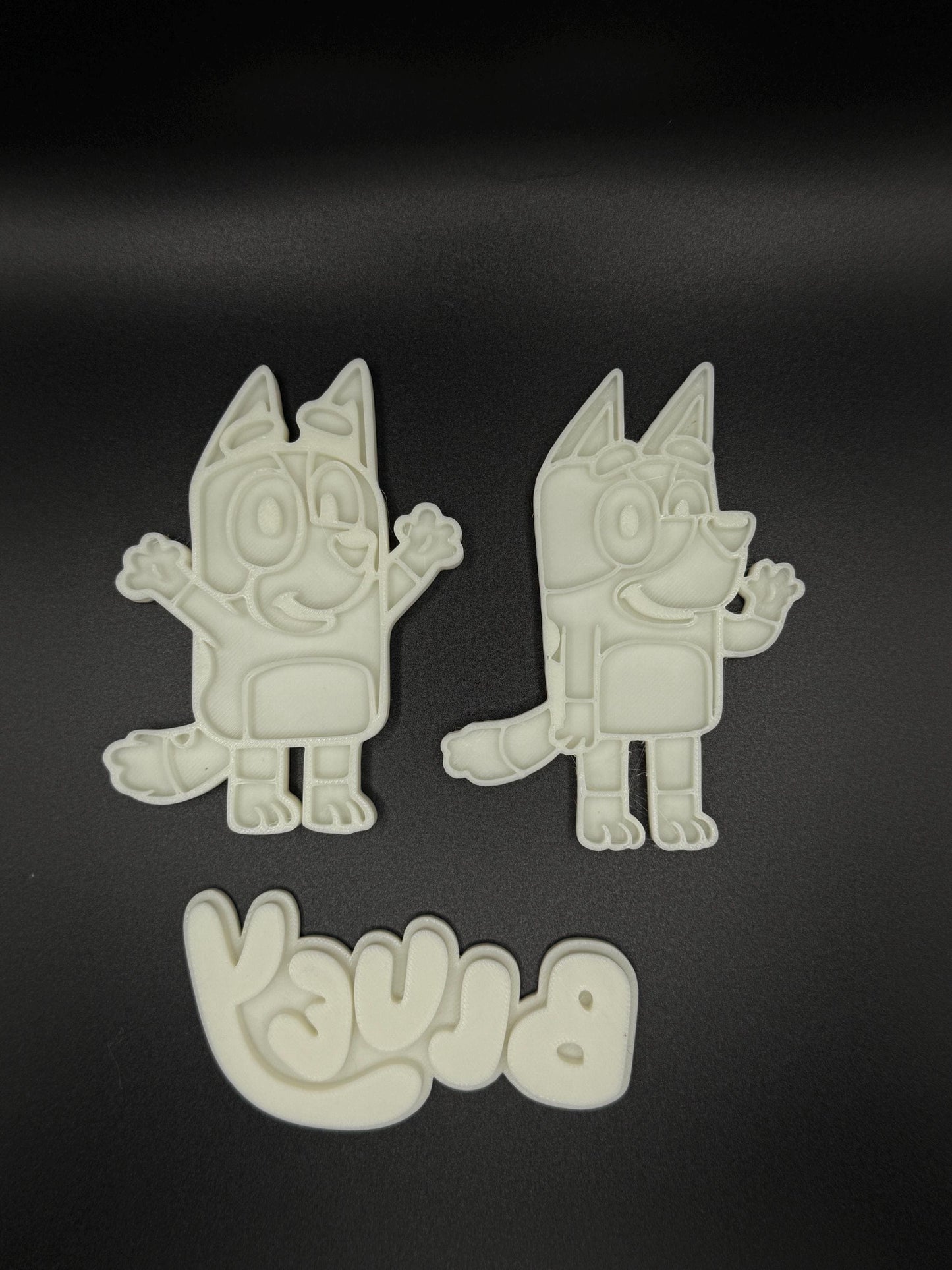 Bluey Cookie Cutter Set: Kids' Party Baking, Food-Safe Plastic