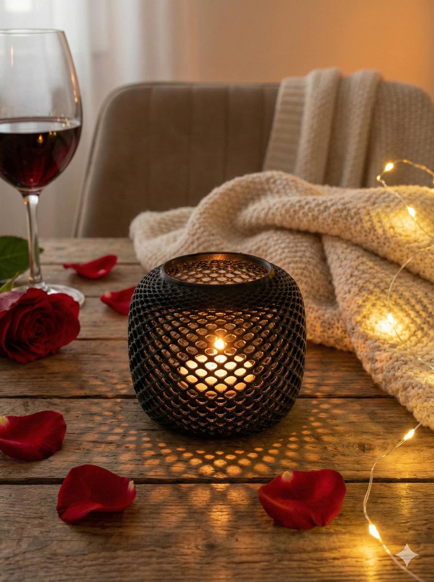 Brighten Your Space with Our Stunning 3D Printed LED Tea Light Holder!