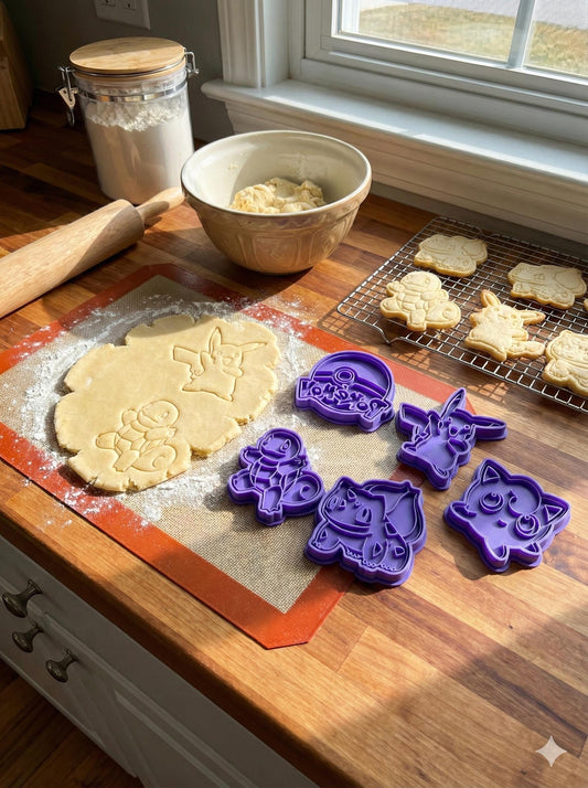 Pokémon-Inspired Cookie Cutter Set