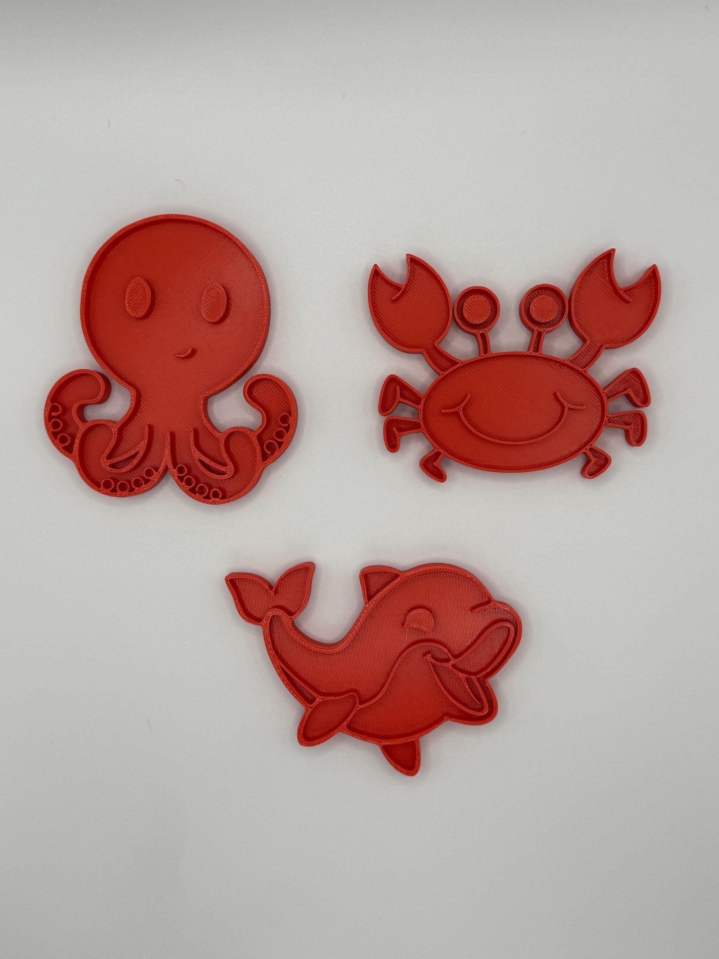 3D Printed Sea Creature Cookie Cutters: Ocean Animal Baking Set