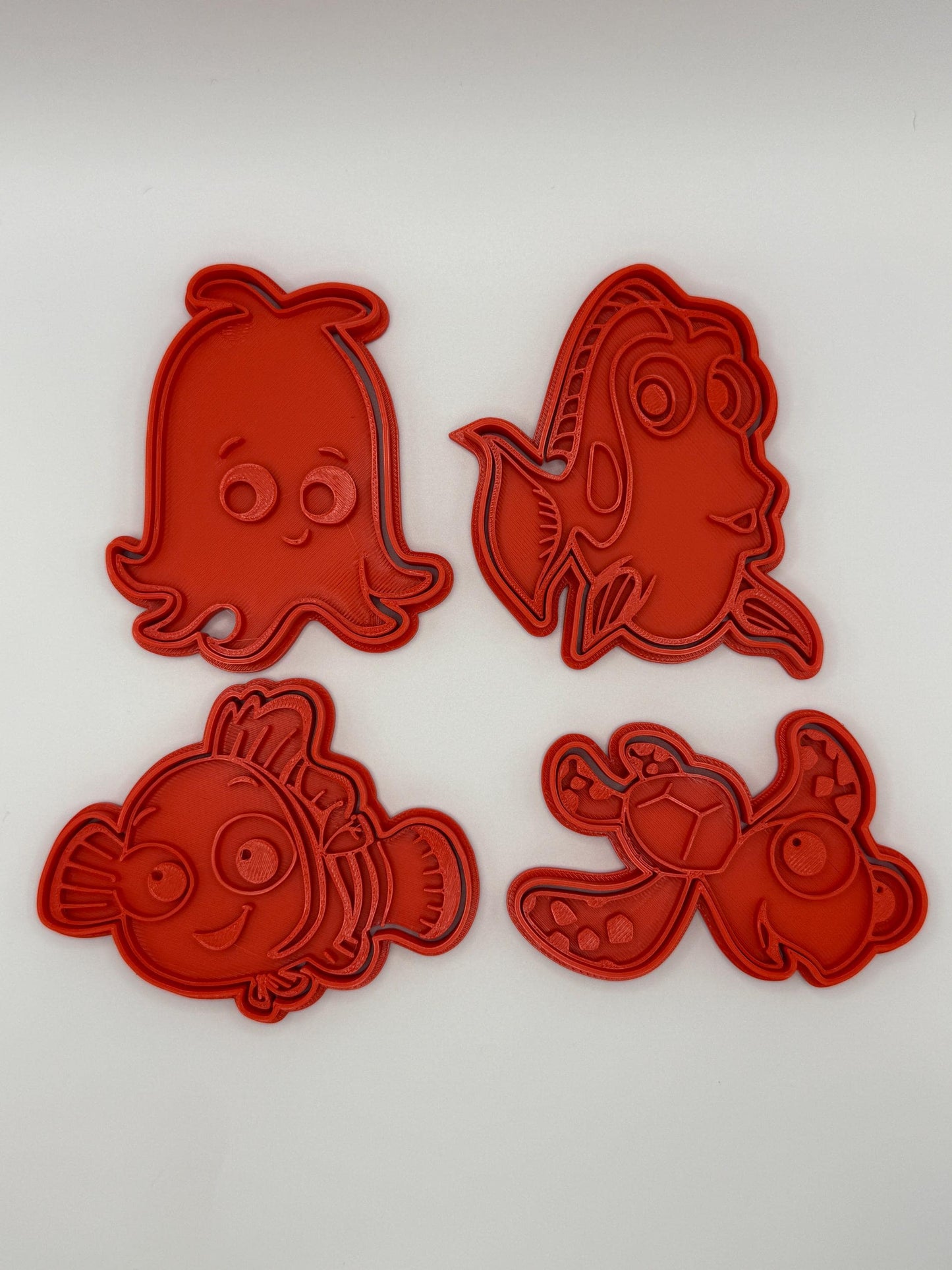 Finding Nemo Cookie Cutters - Disney Pixar Themed Baking - 3D Printed Cookie Stamps