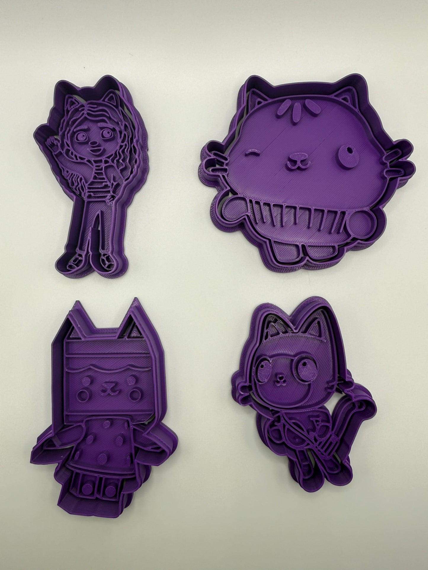 Gabby’s Dollhouse-Inspired Cookie Cutters – 4-Piece Set!