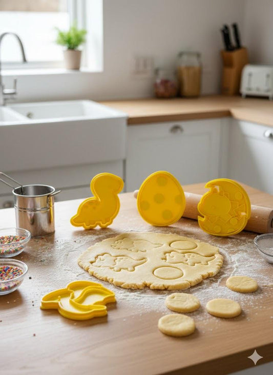 Dinosaur Cookie Cutters – Cute & Fun Baking Set by Bean Eating Cookies
