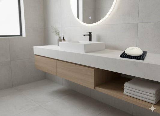 Modern Minimmalist Soap Bar - Avaiable White, Gray, or Black