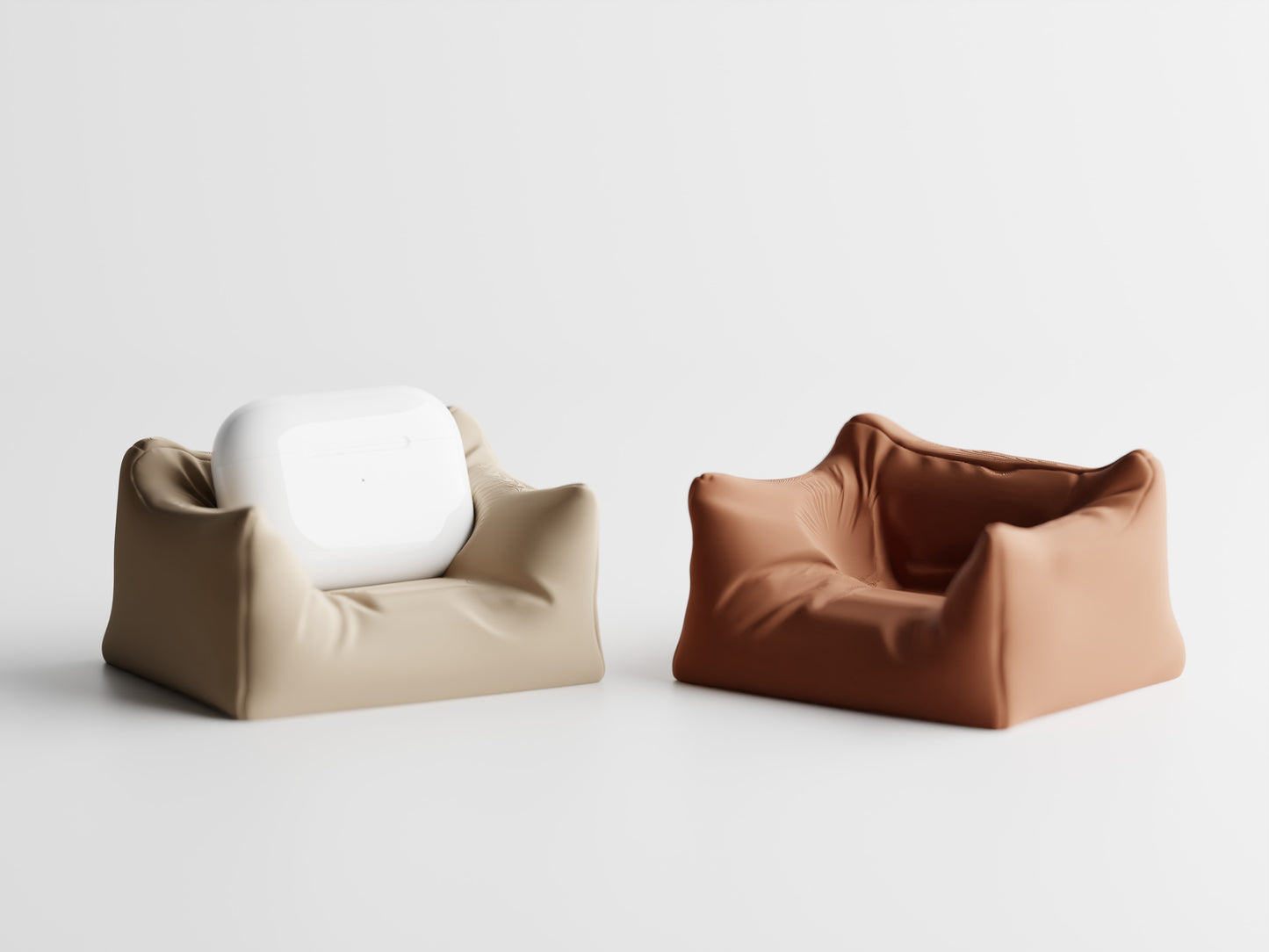 CushionCradle: 3D Printed Mini Sofa Stand for AirPods