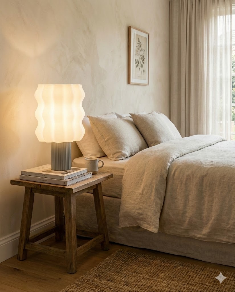 The Graz | Sculptural Wavy Table Lamp