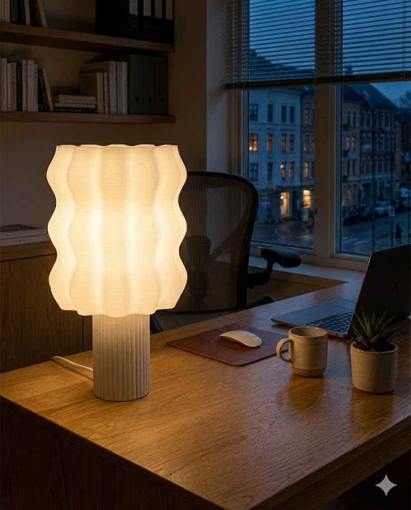 The Graz | Sculptural Wavy Table Lamp