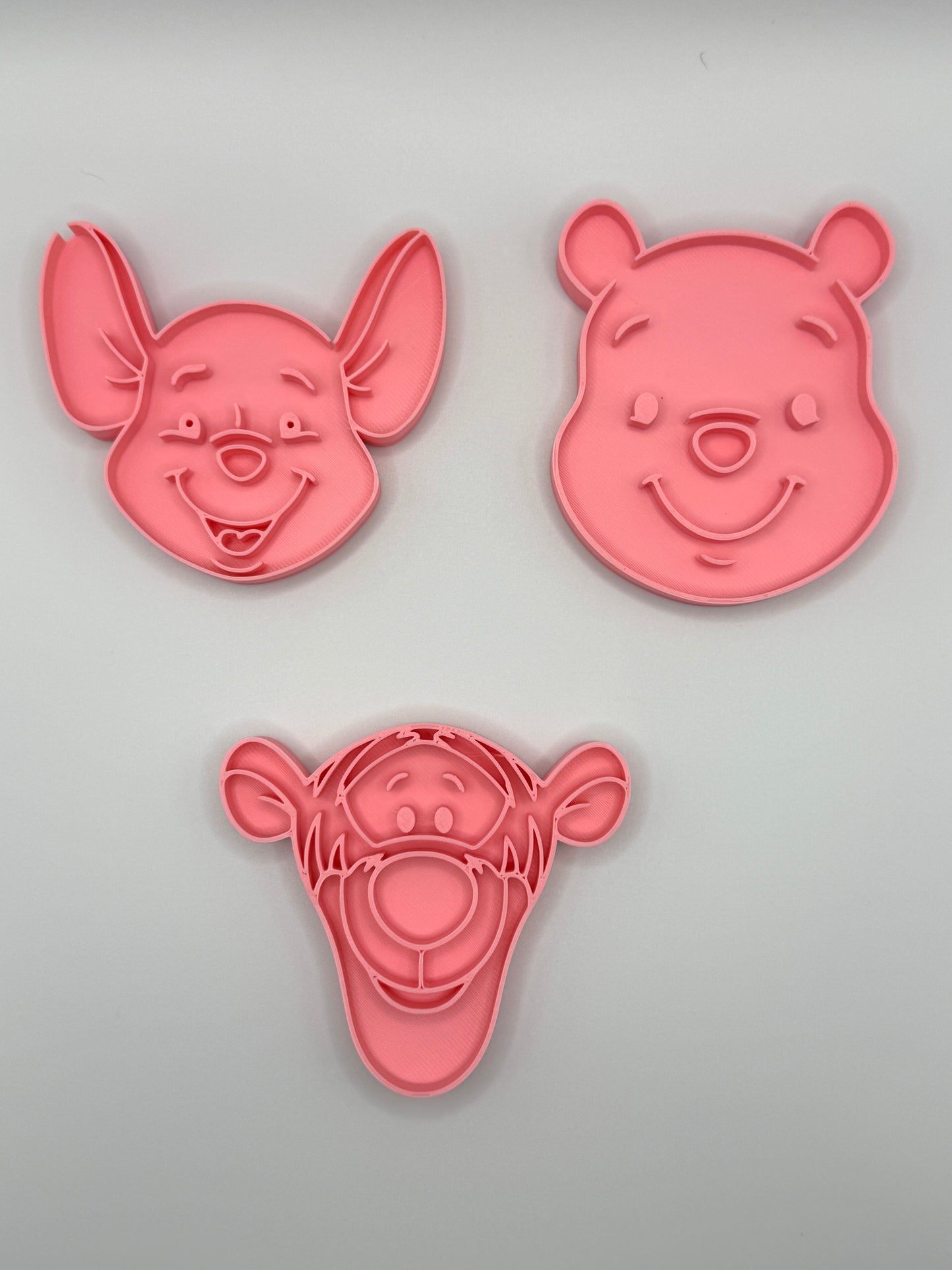 14-Piece Winnie the Pooh Cookie Cutter Set – Pooh, Tigger, Piglet, Eeyore & More – 3D Printed Stamp & Cutter Bundle for Baby Showers & Birthdays