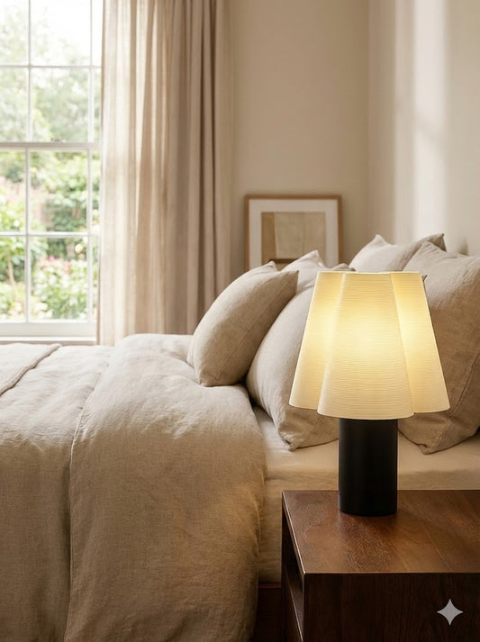 Norwyn Table Lamp | 3D Printed Masterpiece | 16ft Extra-Long Cord | Smart Bulb Compatible (Philips Hue/Govee) | 13" Tall Statement Piece