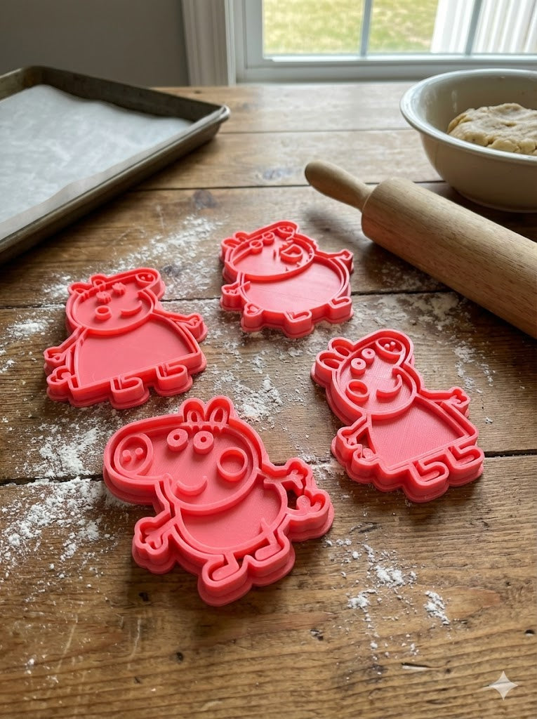 Peppa Pig Inspired Cookie Cutters (8-Piece Set) – Shopify Exclusive