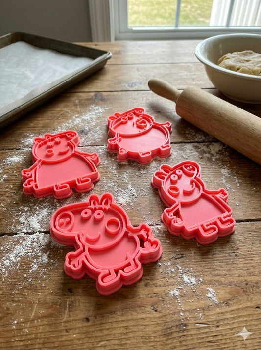 Peppa Pig Inspired Cookie Cutters (8-Piece Set) – Shopify Exclusive
