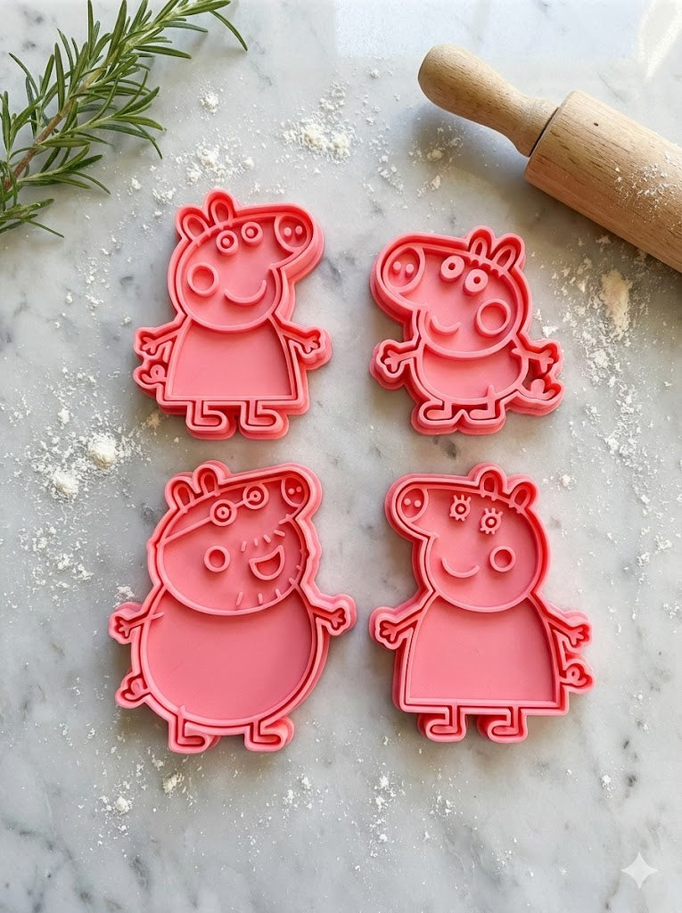 Peppa Pig Inspired Cookie Cutters (8-Piece Set) – Shopify Exclusive
