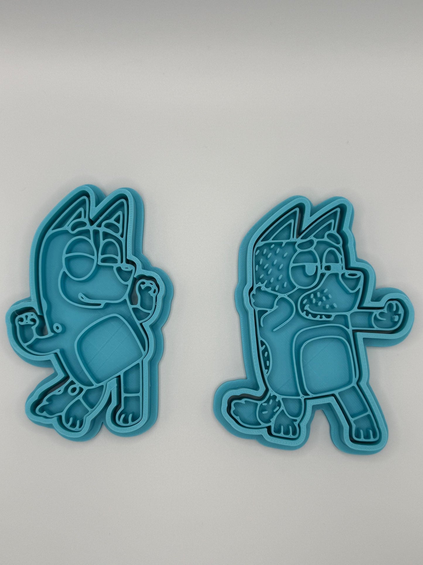 Bluey Cookie Cutter Set: Kids' Party Baking, Food-Safe Plastic