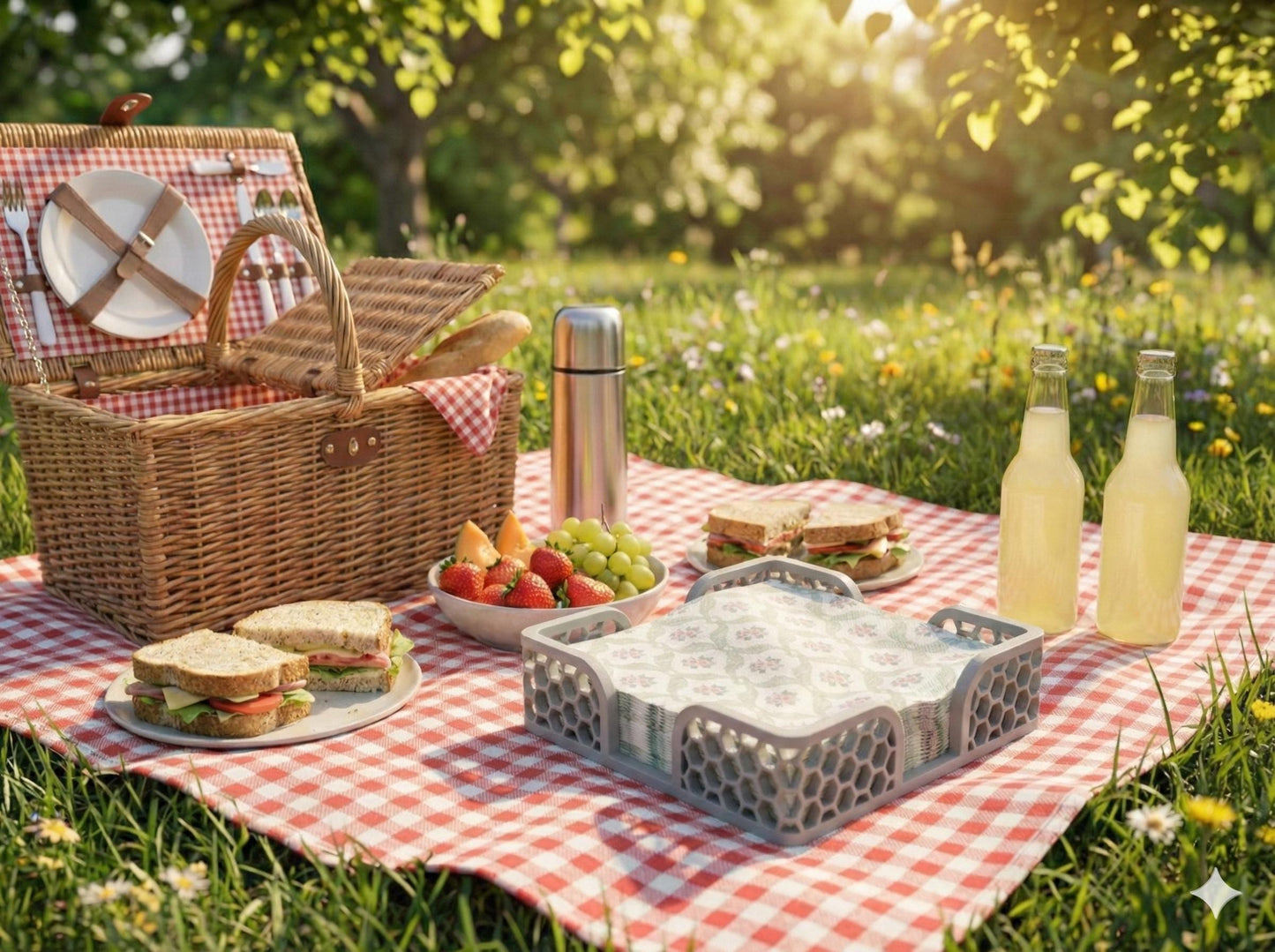 Decorative Napkin Holder | Modern Tabletop Napkin Organizer | Kitchen & Dining Decor | Housewarming Gift